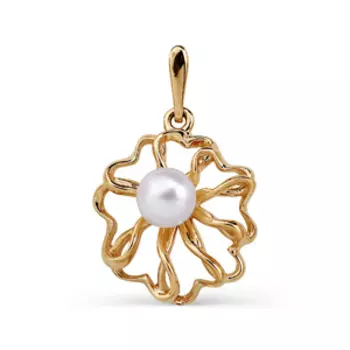 Подвеска с жемчугом Линии Любви