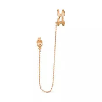 Серьга из красного золота Линии Любви