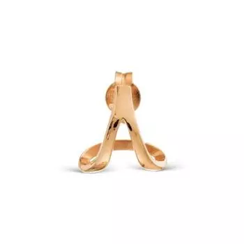 Серьга из красного золота Линии Любви