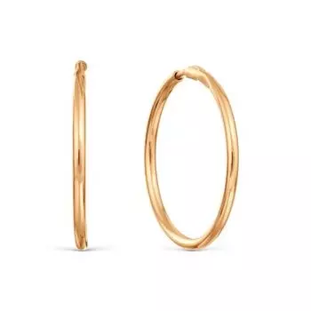 Серьга из красного золота Линии Любви