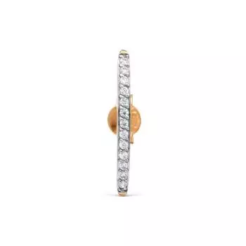 Серьга с фианитами Линии Любви