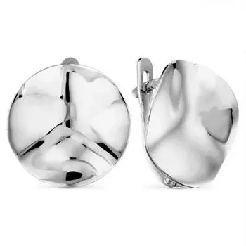 Серьги из белого золота Линии Любви