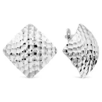 Серьги из белого золота Линии Любви