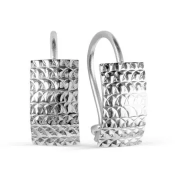 Серьги из белого золота Линии Любви