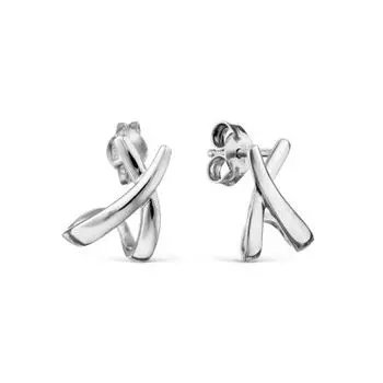 Серьги из белого золота Линии Любви