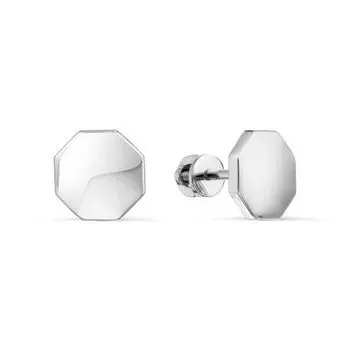 Серьги из белого золота Линии Любви