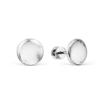 Серьги из белого золота Линии Любви