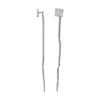 Серьги из белого золота Линии Любви