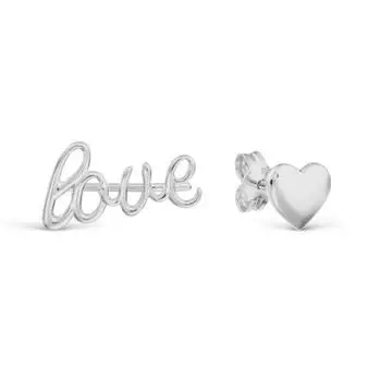 Серьги из белого золота Линии Любви