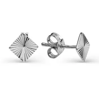 Серьги из белого золота Линии Любви