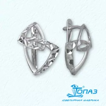 Серьги из белого золота Линии Любви