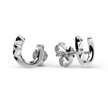 Серьги из белого золота Линии Любви