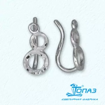 Серьги из белого золота Линии Любви