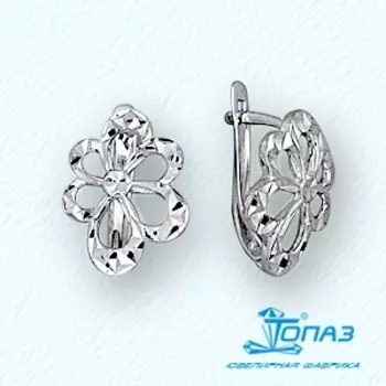 Серьги из белого золота Линии Любви