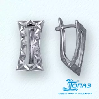 Серьги из белого золота Линии Любви