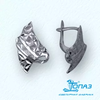 Серьги из белого золота Линии Любви