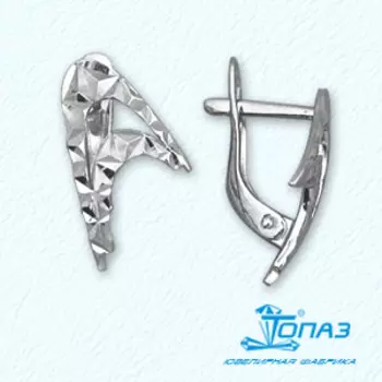 Серьги из белого золота Линии Любви