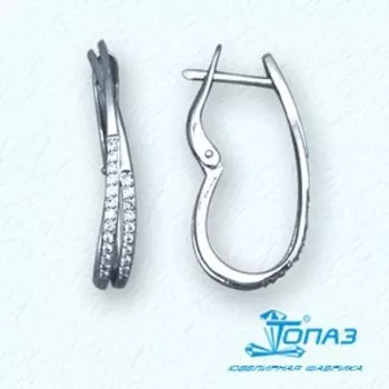 Серьги из белого золота Линии Любви