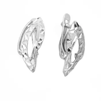 Серьги из белого золота Линии Любви