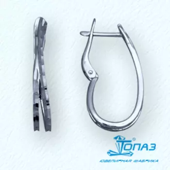 Серьги из белого золота Линии Любви