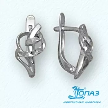 Серьги из белого золота Линии Любви