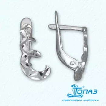 Серьги из белого золота Линии Любви