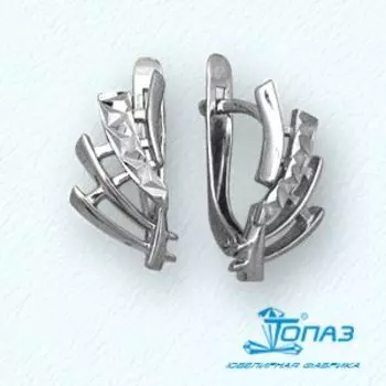 Серьги из белого золота Линии Любви