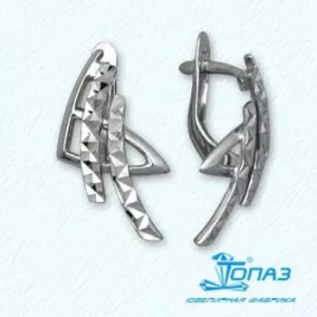 Серьги из белого золота Линии Любви