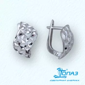 Серьги из белого золота Линии Любви