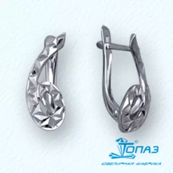 Серьги из белого золота Линии Любви