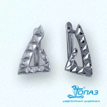 Серьги из белого золота Линии Любви