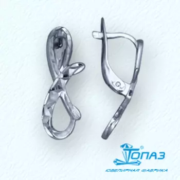 Серьги из белого золота Линии Любви