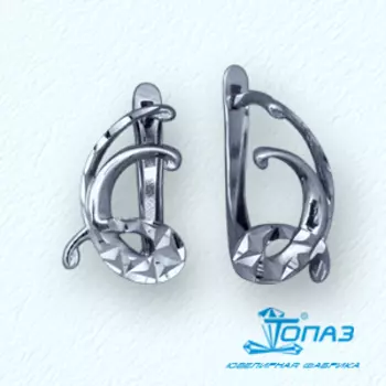 Серьги из белого золота Линии Любви