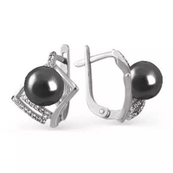 Серьги из белого золота Линии Любви