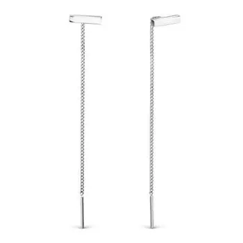 Серьги из белого золота Линии Любви