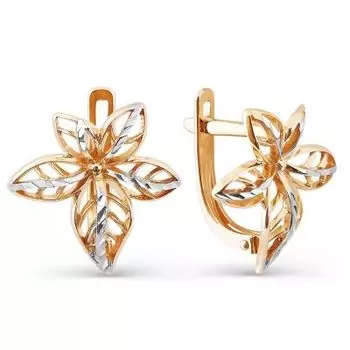 Серьги из красного золота Линии Любви