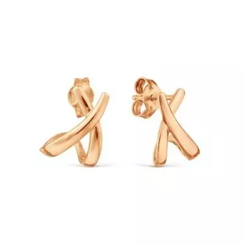 Серьги из красного золота Линии Любви