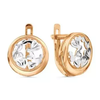 Серьги из красного золота Линии Любви