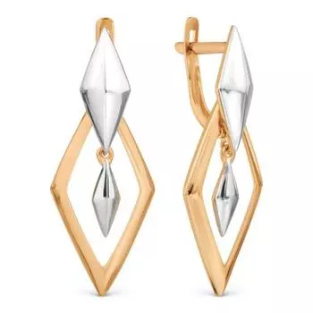 Серьги из красного золота Линии Любви