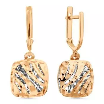 Серьги из красного золота Линии Любви