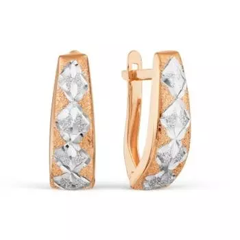 Серьги из красного золота Линии Любви