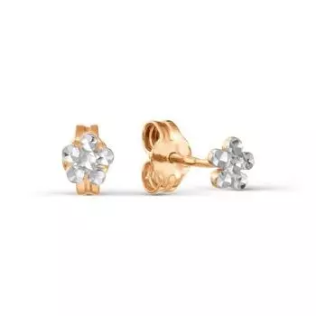 Серьги из красного золота Линии Любви