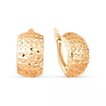 Серьги из красного золота Линии Любви