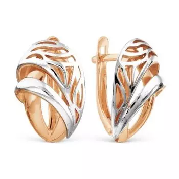 Серьги из красного золота Линии Любви