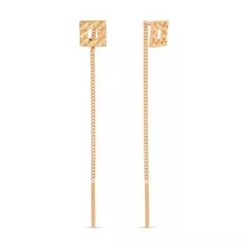 Серьги из красного золота Линии Любви