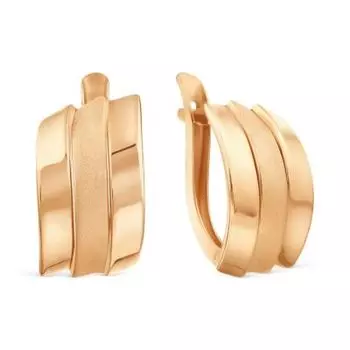 Серьги из красного золота Линии Любви