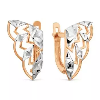 Серьги из красного золота Линии Любви