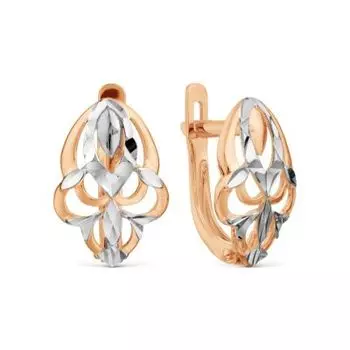 Серьги из красного золота Линии Любви