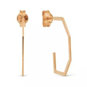 Серьги из красного золота Линии Любви