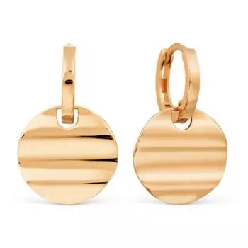 Серьги из красного золота Линии Любви